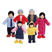 Hape Doll House Asian Family