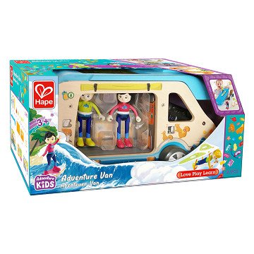Hape Wooden Adventure Bus Dollhouse