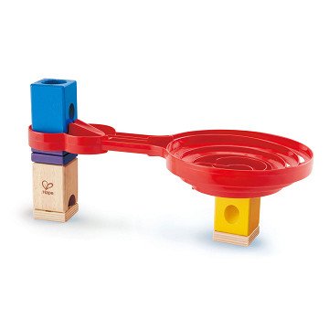 Quadrilla Double-Sided Spiral Twist Marble Run. 9pcs.