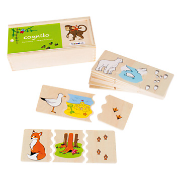 Beleduc Cognito Animal Manners Recognizing Wooden Children's Game