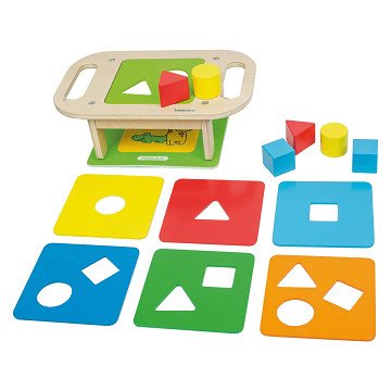 Beleduc Wooden Interchangeable Shape Sorter