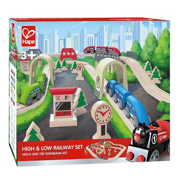 Hape Train Set High and Low
