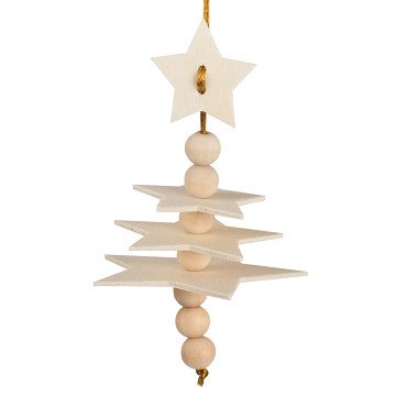 Färben Sie Ihr eigenes Weihnachtshänger-Set Stern