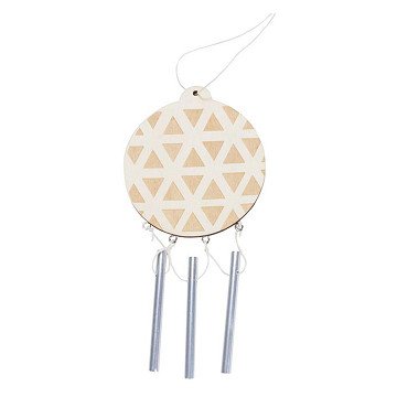 Färben Sie Ihre eigene Weihnachtskugel aus Holz mit Klangstäben