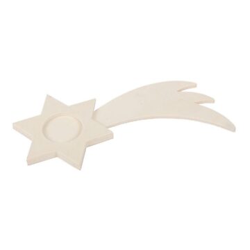Color your own Wooden Tealight Holder Shooting Star