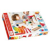 Hape Houten Knikkerbaanset Domino - 50dlg.
