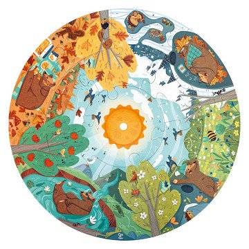 Hape Four Seasons Puzzle with Light - 16 pcs.