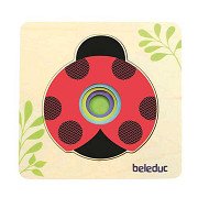 Beleduc Wooden Layered Puzzle Ladybug