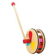 Classic World Wooden Push Figure Rainbow Wheel