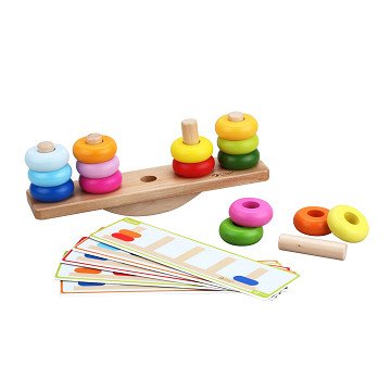 Classic World Wooden Balance Stacking Game, 26 pcs.