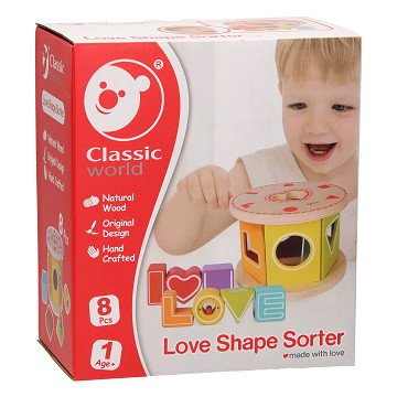 Wooden Shape Sorter, 8 pcs.