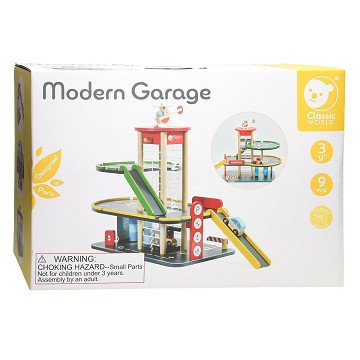 Classic World Wooden Garage, 9 pcs.