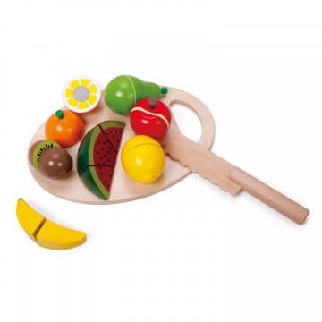 Classic World Wooden Cutting Fruit with Cutting Board, 17 pcs.