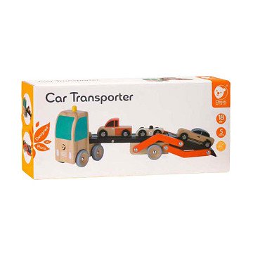 Classic World Autotransporter mit Autos, 4-tlg.