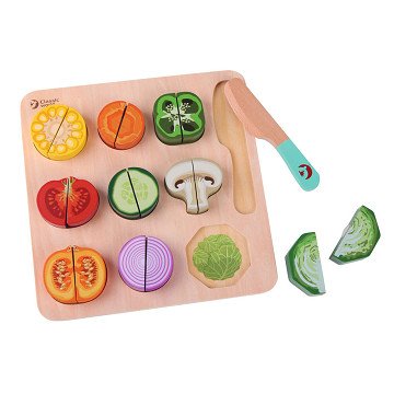 Classic World Wooden Cutting Vegetables, 20pcs.