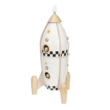 Classic World Wooden Construction Rocket, 51 pcs.