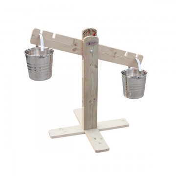 Classic World Wooden Sandbox Scale with Buckets