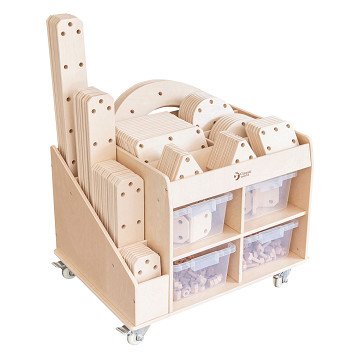 Classic World Mega-Bausatz aus Holz in Aufbewahrungseinheit