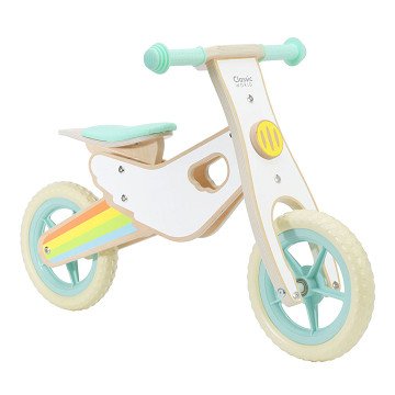Classic World Wooden Balance Bike Rainbow