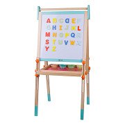 Classic World Wooden Magnet and Blackboard 2in1, 39pcs.