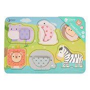 Classic World Houten Puzzel Wilde Dieren, 13st.