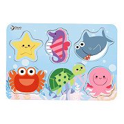 Classic World Wooden Puzzle Ocean Animals, 13pc.