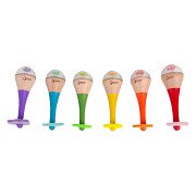 Classic World Wooden Rainbow Maracas