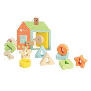 Classic World Wooden Lock Opening Shape Game, 11 pcs.