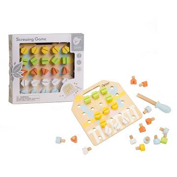 Classic World Wooden Screwboard Coordination Game, 27 pcs.