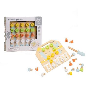 Classic World Wooden Screwboard Coordination Game, 27pcs.