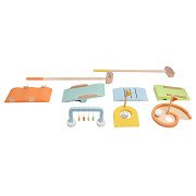 Classic World Wooden Golf Set, 11 pieces.