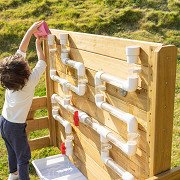 Wooden Water Play Wall 2-sided