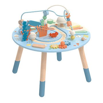 Classic World Wooden Activity Table Underwater World, 3-piece.