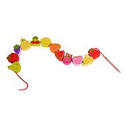 Classic World Wooden Stringing Beads Fruit, 13 pcs.