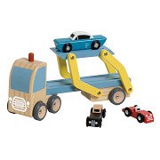 Classic World Wooden Transporter with 3 Cars