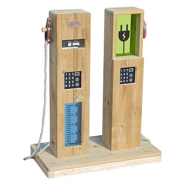 Classic World Holz-Tankstelle zum Spielen im Freien