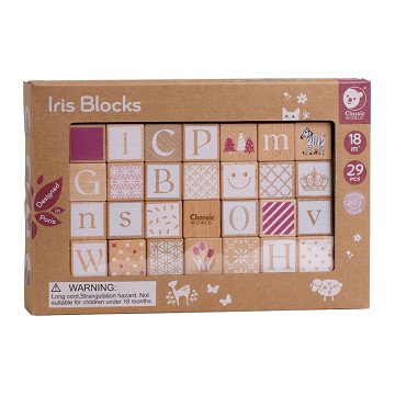 Classic World Wooden Iris Blocks, 29pcs.
