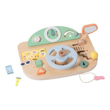 Classic World Wooden Multifunctional Steering Wheel