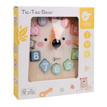 Classic World Wooden Clock Beer