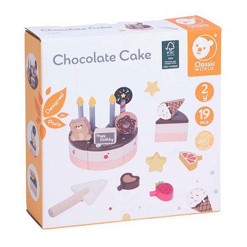 Classic World Wooden Chocolate Cake