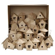 Birdhouses Papier-mâché, 60 pcs.