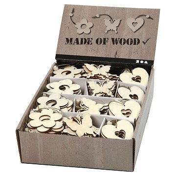 Decorate your Wooden Decoration, 200pcs.