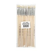 Wooden Brush No. 4, short handle, 12 pcs.