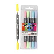 Double-sided Pens - Pastel Colors, 6 pcs.