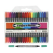 Double Sided Markers - Basic Colors, 6pcs.