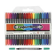 Double-sided Pens - Basic Colors, 20 pcs.