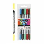 Double-sided Pens - Basic Colors, 6 pcs.