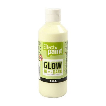 Glow in the Dark Verf Geel/ Groen, 250ml