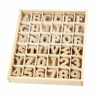 Letters & Numbers - MDF, 288pcs.