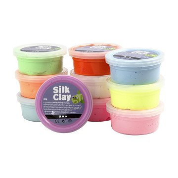 Silk Clay - leuchtende Farben, 10x40gr